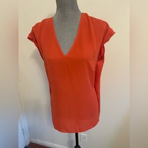 7th Avenue Design Company Orange Blouse . Size Medium